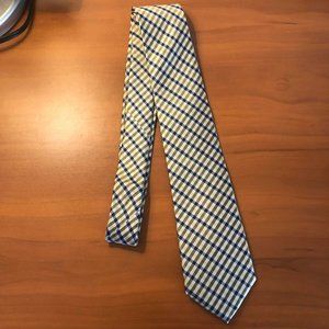 Tommy Hilfiger Yellow Plaid Dress Tie